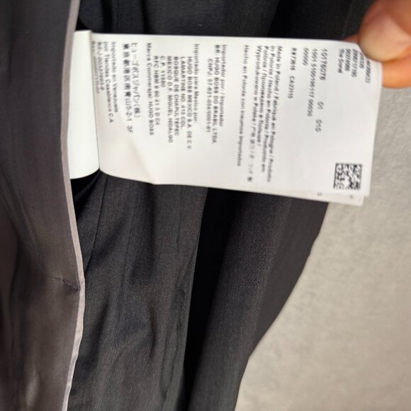 HUGO BOSS Men’s Water-Repellent Car Coat Size 48 EU / 38R US  Made in Italy - Picture 7 of 7